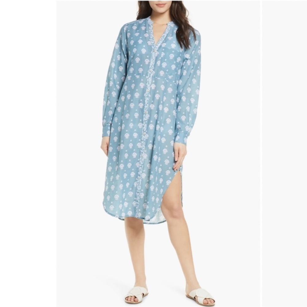 Roller Rabbit Tashi Border Rylina Cover Up Dress - Picture 2 of 8